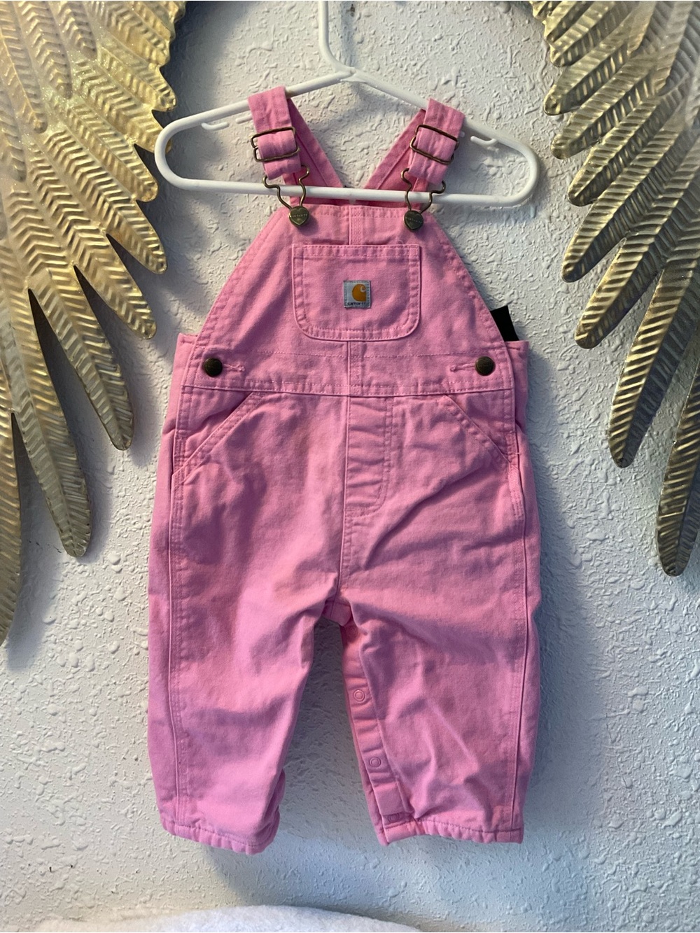 Carhartt overalls lined insulated size 12m pink